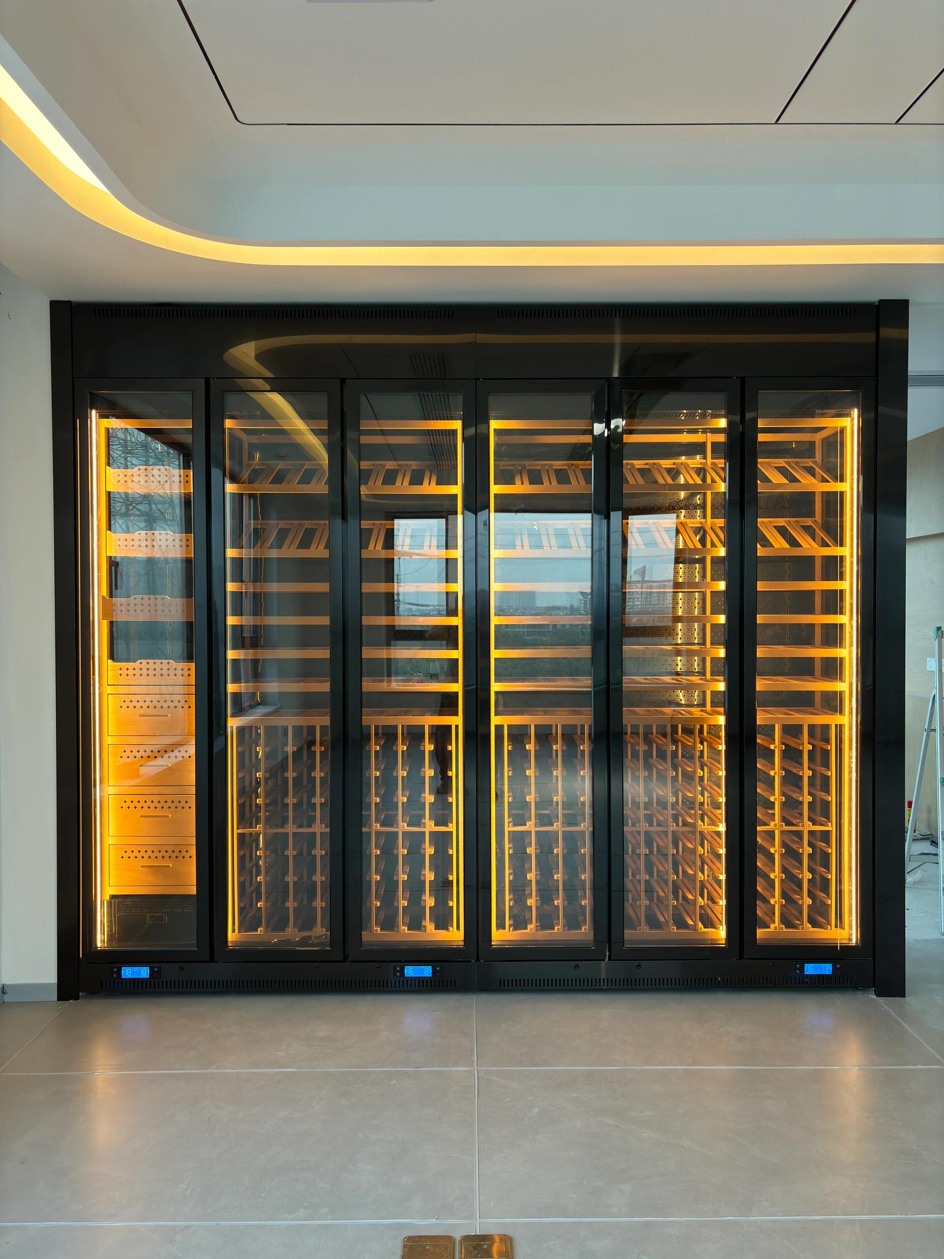 Commercial Kitchen Zones - Réfrigérateur à vin commercial encastrable, armoire
