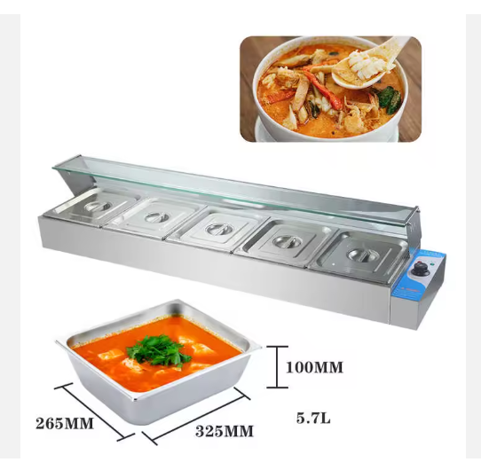 Commercial Kitchen - Bain-marie professionnel en acier inoxydable pour
