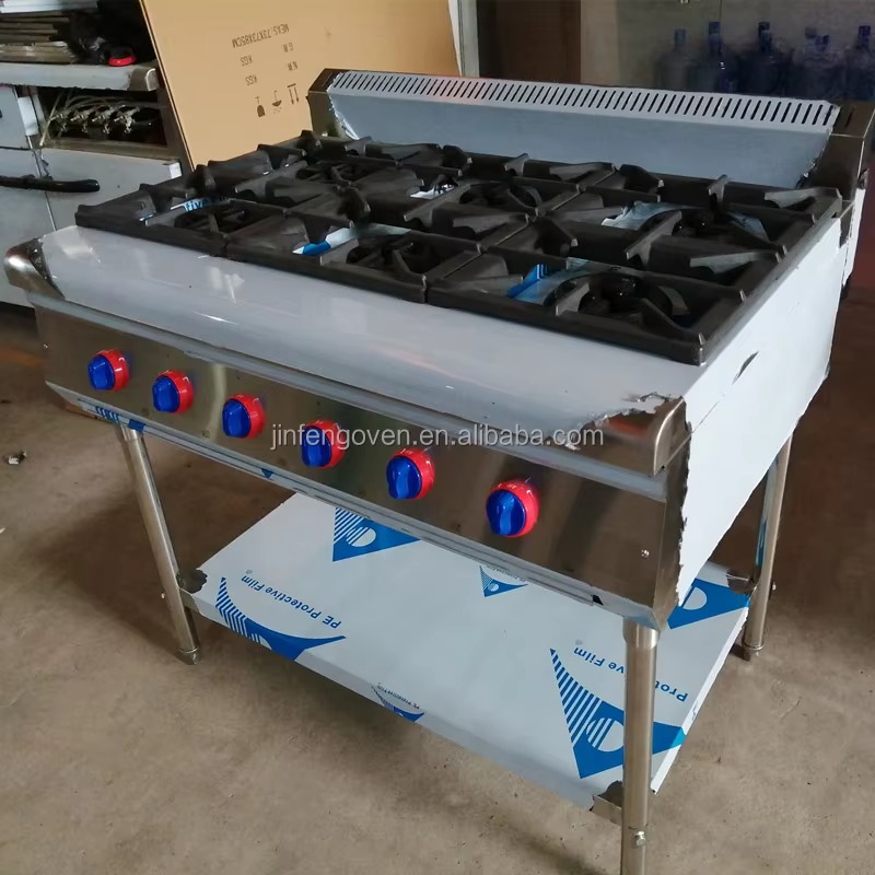 Commercial Kitchen Gas Stove - Équipement de cuisine commerciale, cuisinière à