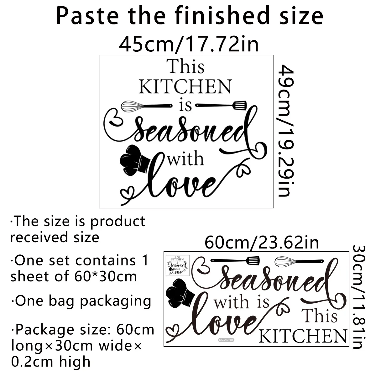 Commercial Kitchen Wall Material - Autocollant mural de cuisine en PVC,