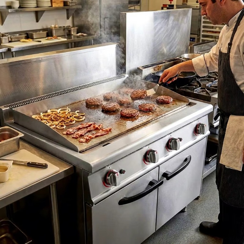 Commercial Kitchen Zones - Poêle à frire professionnelle en acier