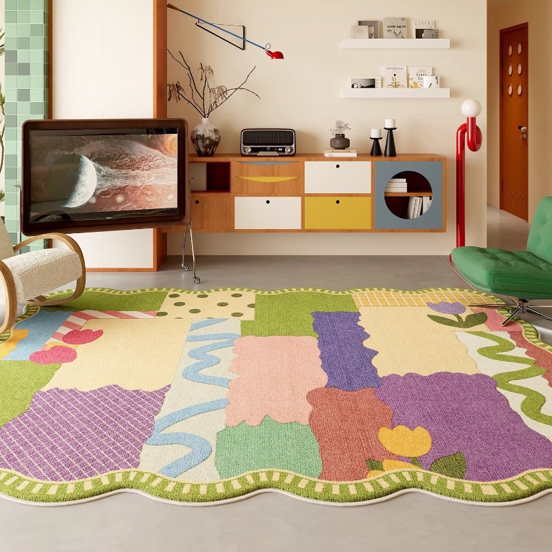 Commercial Dishwasher Table - Tapis de salon abstrait motif Dopamine,